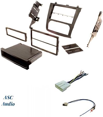 Premium Car Stereo Install Dash Kit, Wire Harness, and Antenna Adapter for Installing an Aftermarket Radio for 07-12 Nissan Altima w/Digital AC Climate Control - Not Compatible w/Manual Climate Knobs