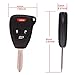 YITAMOTOR Uncut Keyless Entry Remote Control Key Fob Replacement for OHT692427AA, KOBDT04A (Pack of 2)