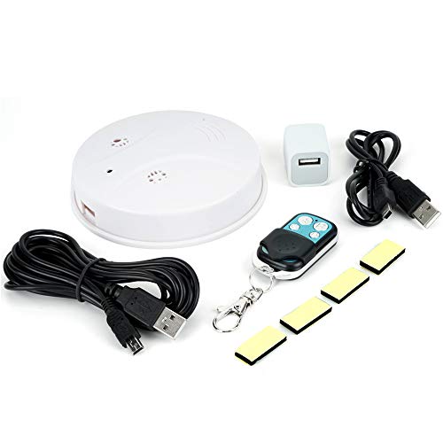 Toughsty 16GB 1080P HD Home Security Camera Recorder Smoke Detector Fire Alarm Hidden Spy Cam Motion Activated 24 Hour Surveillance - Thumbnail 7