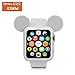 Navor Soft Silicone Protective Case Disney Character Mickey Mouse Ears Compatible with Apple Watch 42mm Series 1 2 3 [IWC-MK-01] Gray
