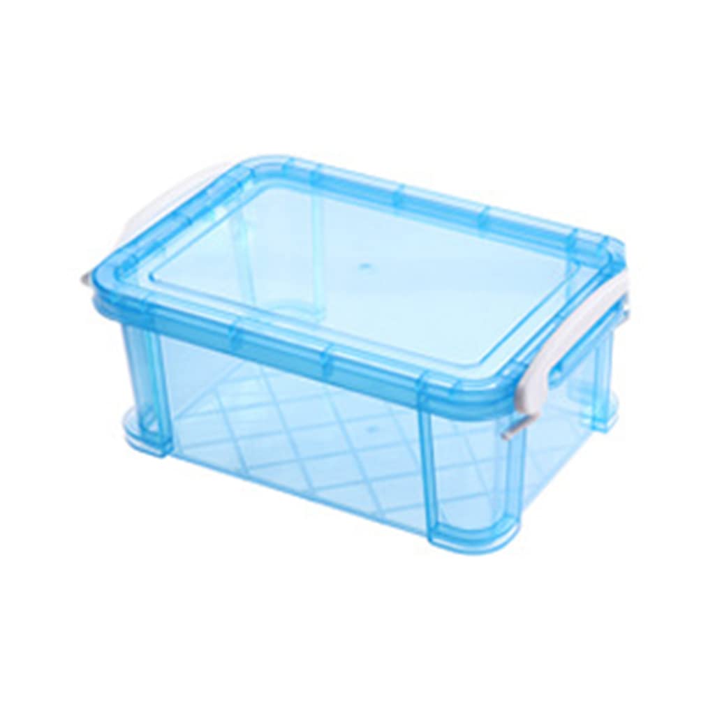 Photo 1 of kobeIeen Transparent Index Card Holder Removable Snap-tight Lid Notecard Collection Box Flash Cards Organizer for Office School