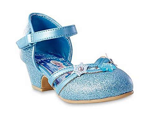 Disney Frozen Toddler Girls Princess Elsa Blue Dress Shoe (11)