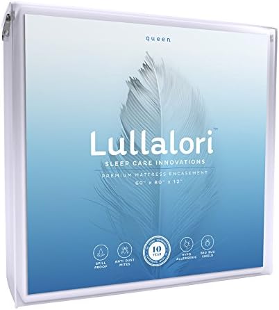 Lullalori - Bed Bug Proof/ Water Proof/ Hypoallergenic/ Anti Dust Mite/ Premium Mattress Encasement Queen 60-inch by 80-inch