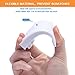Door Stop Rubber, BearMoo Flexible Door Stop Wedge 4-Pack - Smart Stackable Slip-Resistant Design - Door Stops Work Well on All Surfaces (White)
