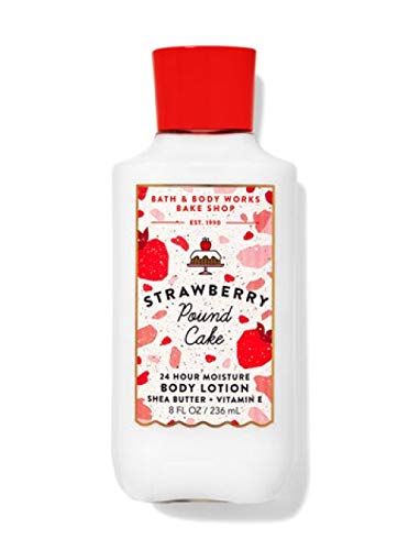 Bath & Body Works Skin Care Bundle Strawberry Pound Cake Wash Mist Cream Shower Gel and Lotion Full Size