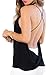Clothink Women Black V Neck Spaghetti Strap Twist Backless Plain Vest