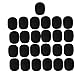 Z ZAFFIRO Pack of 25, Lavalier Microphone Windshield, Professional Mini Microphone Soft Foam Cover, Headworn Microphone Windproof Sponge