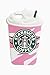 Thunderous Pink Starbucks Coffee Ice Cream Silicone Back Cover Case for Apple iPhone 6 Plus 5.5