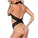 Sumen Sexy One Piece Bodysuit Lingerie Women Underwear Hot Sale Nightwear (Black-New)
