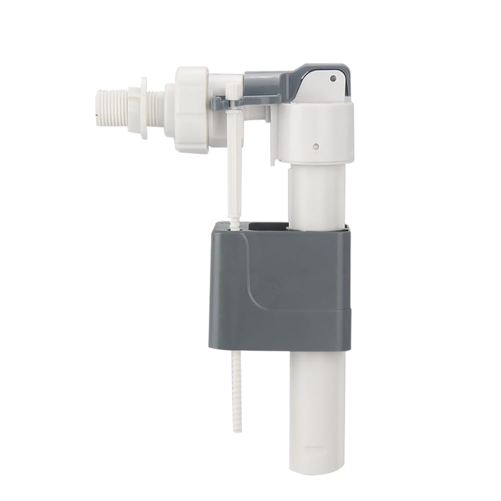 Rensimote In-Wall Water Tank Inlet Valve, White, Plastic, Globe Valve, G1/2inch, Bathroom Accessory