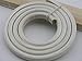 KONMAY 1 Meter Soft 10.0x6.0mm Metallic Pearl White Licorice Real Leather Cord