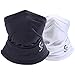 SAITAG Balaclava Ski Mask 2 Pieces-Winter Full Face Mask for Men Women, Sheisty Mask Sun Hood for Skiing Snowboarding Black-White
