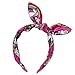 Girls Headband Unicorn DIY Satin Fabric Wrapped Hairband Printed Hair Hoop