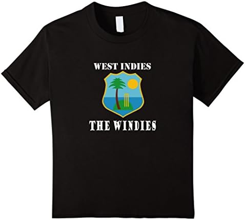 Kids West Indies Cricket T-shirt | The Windies 8 Black