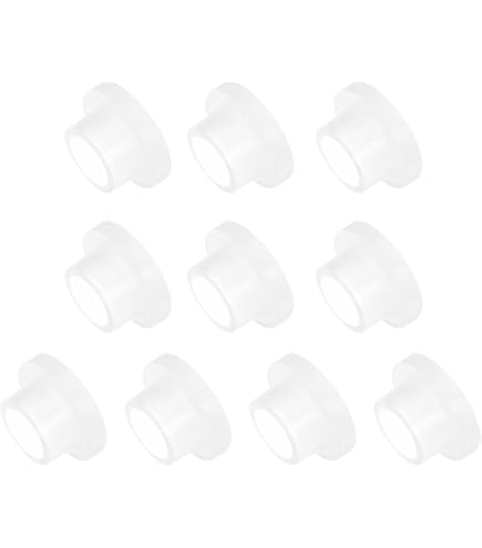 100 Nylon Spacer Bushings - .257" ID X 1/2" OD X 3/4" Length - Electrical & Mechanical Applications