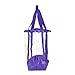 DALIX Clear Shopping Bag Security Work Tote Shoulder Bag Womens Handbag (Purple)