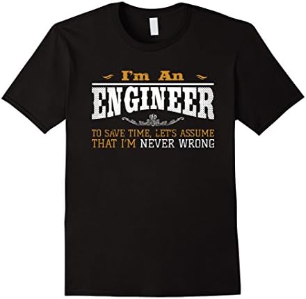 Men's I'm An engineer To Save Time tshirts XL Black