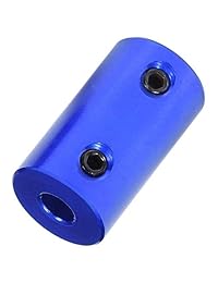 lgdehome Shaft rígido Motor Rueda Acoplamiento acoplador 5 mm a 8 mm alumlnum aleación carcasa con tornillo (4 unidades, tinta azul)