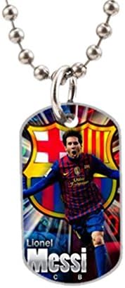 lionel messi fc barcelona Fashion Image Custom Unique Personalized Dog Tag Necklaces, dogtag size About 1.3X 2.2 inches Ideal Gift by Mandth