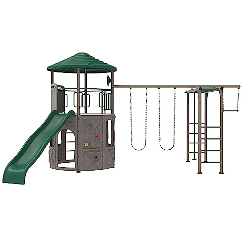 Lifetime Adventure Tower Deluxe Swing Set Playset Lifetime Adventure Tower, Cov…