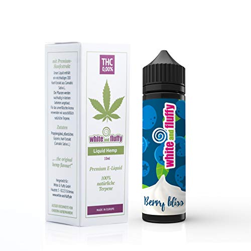 White and Fluffy® 150mg CBD Liquid •Berry Bliss• Shake-and-Vape 60 ml PG VG • Heidelbeeren & Griechischer Joghurt – Bild 3