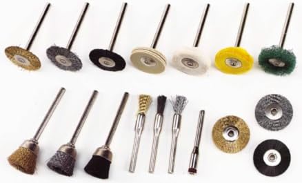 Set of 17 Cleaning Wire Brushes for Dremel Rotary Tool