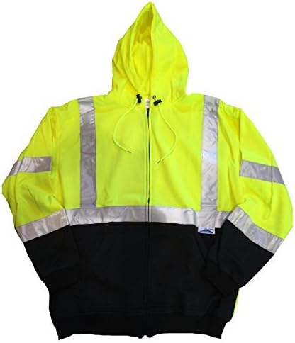 2 Tone/ Men's High-visibility Class 3 Hooded Sweater (Medium)