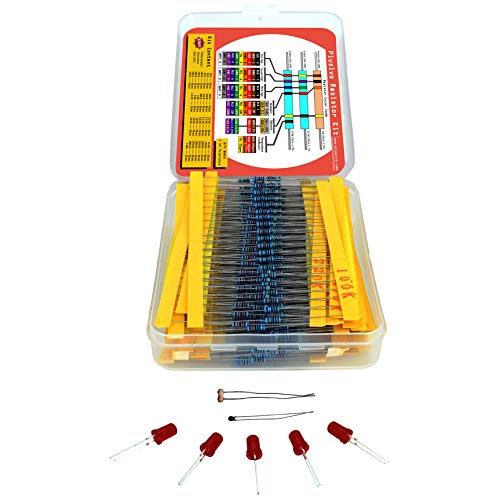 Resistor Assortment Kit Set of 600 Assorted Resistors from 10 Ohm to