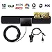 Best Amplified 50-90 Mile TV Antenna - 2019 Newest Version 4K 1080P HD Indoor Digital TV Antenna with 10 Feet Coax Cable for All TVs