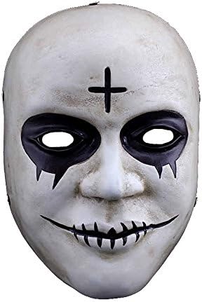 Charmgle Resin Smile Face The Purge Mask Anarchy Movie Prop Halloween Masquerade Cosplay