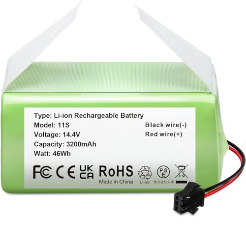 GIBAN Replacement Battery 14.4V 3200mAh Li-ion Battery Compatible with N79 N79S DN622 and For Eufy RoboVac 11,11S,12,15C,15T,35C,G10 Hybrid