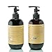 NATURE QUEEN Herbal Shampoo + Conditioner Set | Natural hair-care products that promote healthier hair growth and detoxification | Boost hair volume and get radiant shine with herbs and essential oils