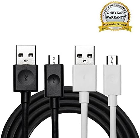 NuMuu USB Cable High Speed USB 2.0 for Android Smartphone-2 Count(black+white)