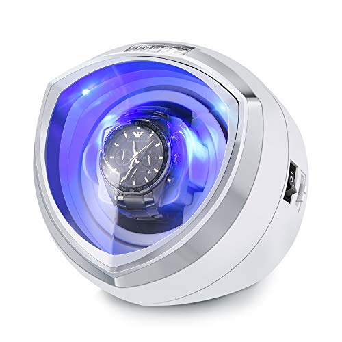 HiPai Single Automatic Watch Winder with Quiet Motor, 4 Rotation Mode