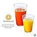 Unbreakable Glasses | Outdoor Glassware by TaZa | 2 Sizes: 12oz and 16oz | BPA Free Stackable Drinking Glasses | Plastic Tumblers Dishwasher Safe | 100% Tritan Poolside Tumblers