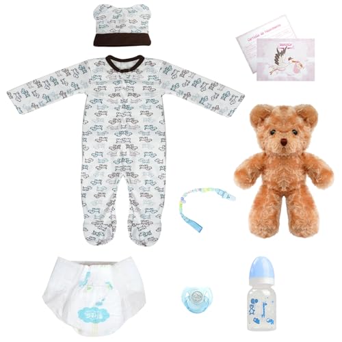 Brastoy Bebê Reborn Boneca Silicone Pintada Menino Urso Original 48cm