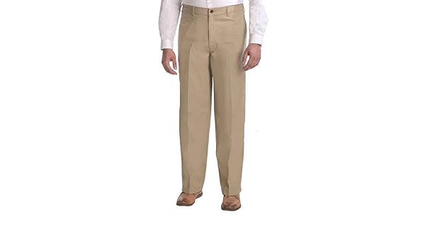 Half Elastic Waist Twill Dress Pants 