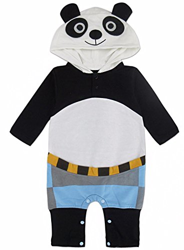 A&J Design Baby Boys' Animal Panda Costume Romper with Hood