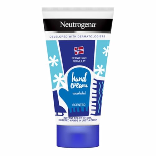 Crema de manos concentrada perfumada (50 ml), crema hidratante calmante con 40% de glicerina + vitamina E para manos extremadamente secas y agrietadas