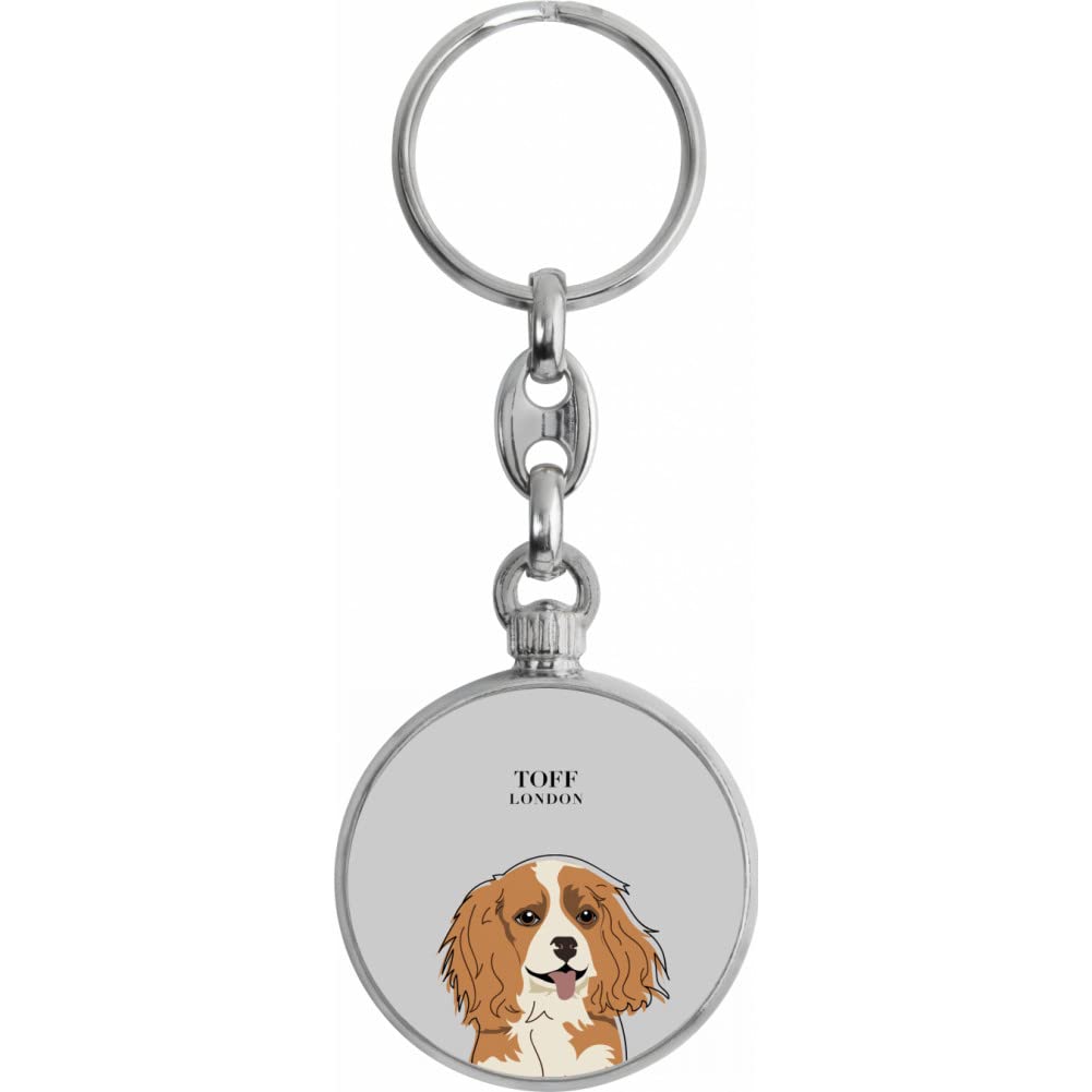 Toff London Cavalier King Charles Dog Head Keyring
