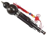 Premium Ebony 3 Octaves Gourd Flute Hulusi + Case #111