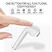 Bluetooth Earbuds Wireless Headphones Stereo In-Ear Earpieces Earphones With Noise Canceling Microphone Built-in Mic Headset for iPhone and Androids (White)