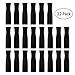 Accmor 22Pcs Reusable Straws Tips, Food Grade Silicone Black Straw Tip Covers Only Fit for 1/4 Inch Wide (6MM Out diameter) Stainless Steel Straws
