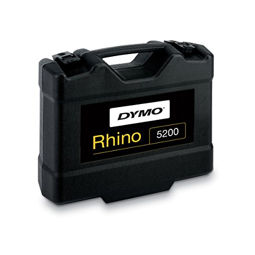 DYMO Rhino 5200 Industrial Label Maker Cary Case Kit with 2 Rolls of Vinyl Labels, 3/4