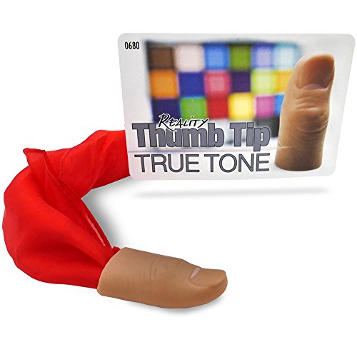 Magic Makers Reality Thumb Tip with Red Silk and Online Course for Magic Training