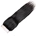 Lanyi Hair Free Part Human Hair Lace Closure Brazilian Hair Straight 130% Density Natural Black Color 20