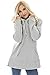Bearsland Women's Maternity Sweater Clothes Nursing Sweatshirt Breastfeeding Hoodie With Pockets Gray