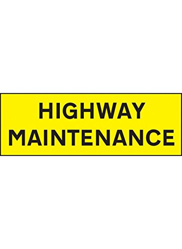 Caledonia Signs 56522 Highway Maintenance Reflective SAV Sign, 800 mm x 275 mm