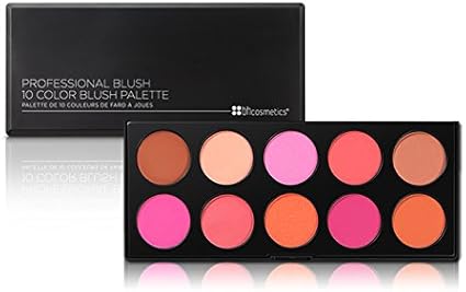 bh cosmetics 10 color blush palette