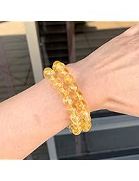 Pulsera de piedras preciosas naturales de 7.5 in con piedras de chakra elásticas curativas de cristal de cuarzo para mujeres y hombres y niñas (unisex)